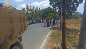 Kecelakaan Tunggal Terjadi di Jalan Lingkar Barat Babbalan Batuan Sumenep