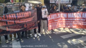 Demokrasi Dibungkam: Aksi “QUO VADIS KEJATI JATIM” Dihalangi Kepolisian, Muncul Surat Pembatalan Siluman ​