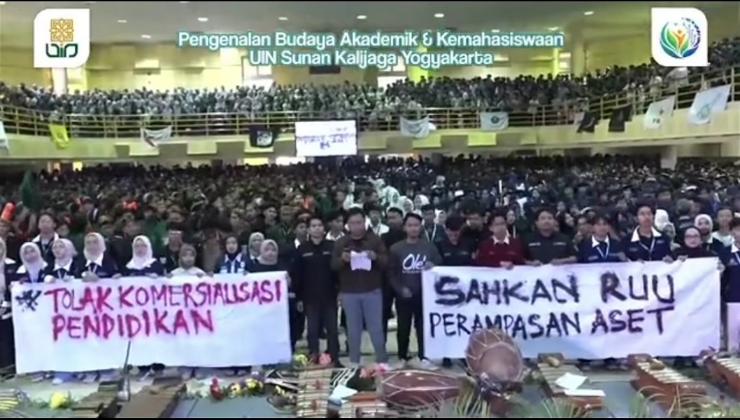 Mahasiswa UIN Sunan Kalijaga Serukan Perlawanan: Tolak PSN yang Korbankan Rakyat hingga Desak UU Perampasan Aset