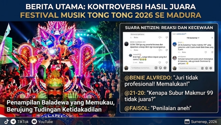 Kejanggalan Penilaian Festival Tong-Tong Sumenep 2026 Picu Badai Kritik, Disbudporapar Didesak Buka Suara